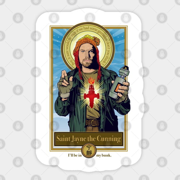 Saint Jayne Sticker by Pop Art Saints